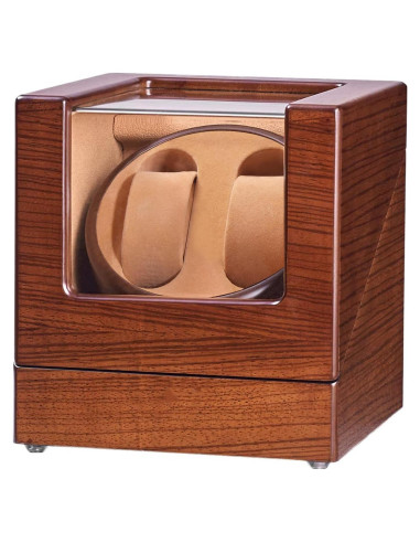 Winder de Reloj Doble JQUEEN S220EB Silencioso 18x18x20cm