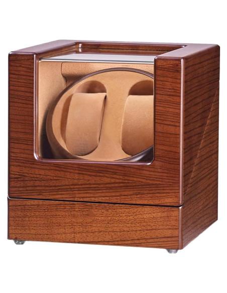 Winder de Reloj Doble JQUEEN S220EB Silencioso 18x18x20cm