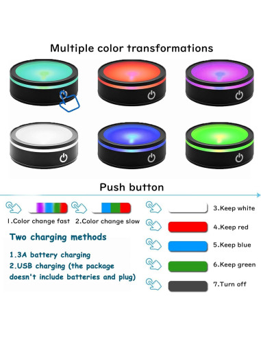Bola de Cristal 3D YWHL Gato y Mariposa Luz LED 8cm