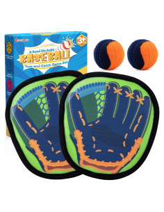 Juego de Lanzar y Atrapar Pelotas Qrooper 2 Paletas y 2 Pelotas