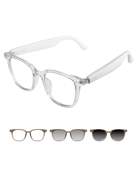 Gafas de Audio Bluetooth GS07-Claro con Lentes Fotocromáticas