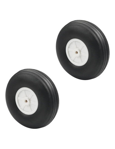 Juego de Ruedas Fielect 2 Pcs 7.62 cm Neumáticos RC
