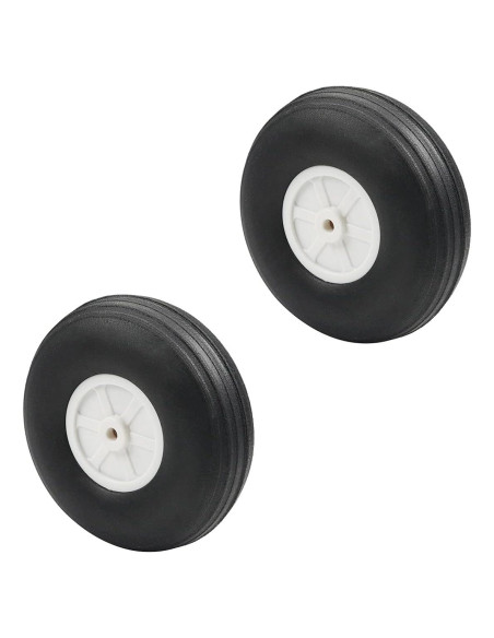 Juego de Ruedas Fielect 2 Pcs 7.62 cm Neumáticos RC
