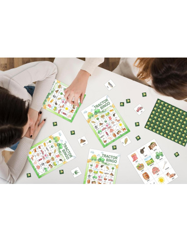 Juego de Bingo Tractores de Granja Tranfvging 24 Tarjetas