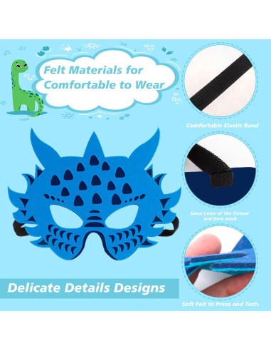 Máscaras de Fieltro Zalmoxe para Niños - Fiesta y Halloween