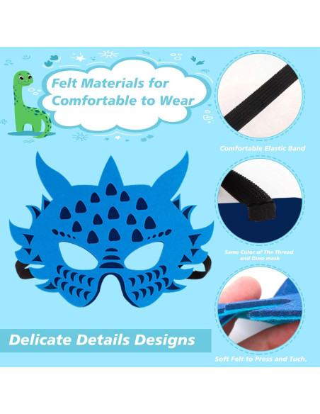 Máscaras de Fieltro Zalmoxe para Niños - Fiesta y Halloween