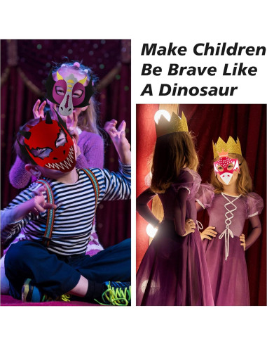 Máscaras de Fieltro Zalmoxe para Niños - Fiesta y Halloween