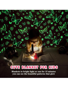 Manta Brillante Mariposa Rosa Inhand 127x152 cm Suave 2