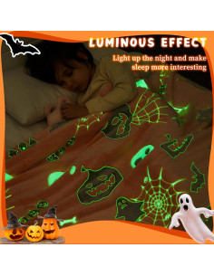 Manta Halloween Inhand 130x150 cm Brilla en la Oscuridad 2