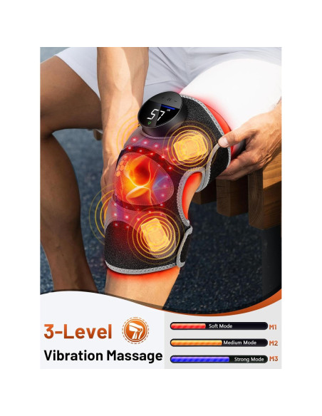 Férula de Rodilla RELEXNOW con Luz Roja y Masaje Inalámbrico