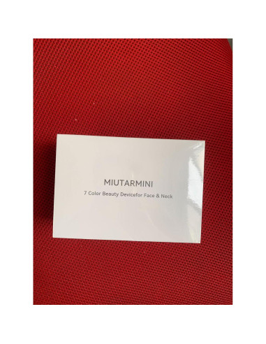 Masajeador Facial MIUTARMINI Negro con Luz Roja y 3 Modos