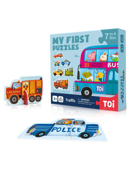 Rompecabezas TOI 6 Paquetes Animales Piezas Grandes 24x24cm Rompecabezas TOI 6 Paquetes Animales Piezas Grandes 24x24cm