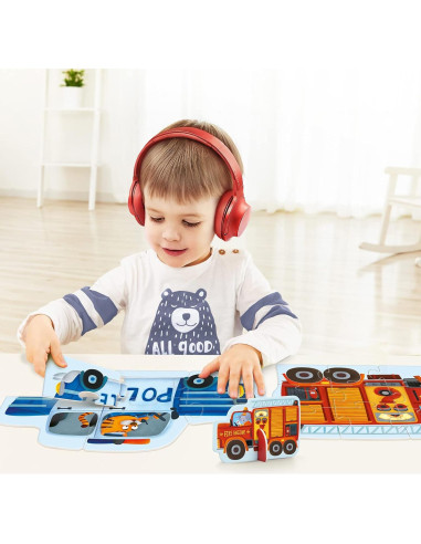 Rompecabezas TOI 6 Paquetes Animales Piezas Grandes 24x24cm