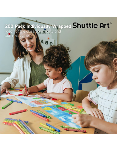 Conjunto de Crayones Shuttle Art 800 Crayones Multicolor