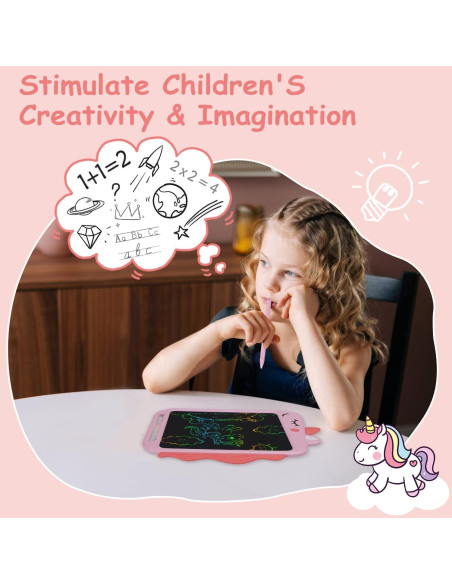 Tableta de Escritura LCD Fullware 10 Pulgadas Unicornio Rosa Tableta de Escritura LCD Fullware 10 Pulgadas Unicornio Rosa