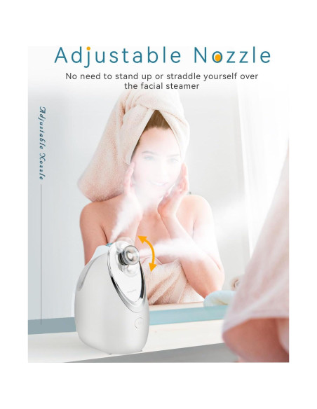 Vaporizador Facial Kingsmile 3 en 1 Compacto con Aromaterapia