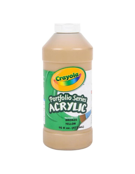 Pintura Acrílica Crayola 16 Onzas Oro Multi-superficie Pintura Acrílica Crayola 16 Onzas Oro Multi-superficie