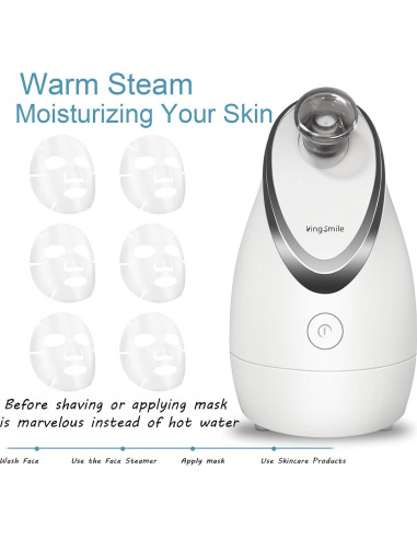 Vaporizador Facial Kingsmile 3 en 1 Compacto con Aromaterapia