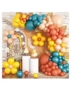 Arco de globos Isndare 101 piezas colores vibrantes