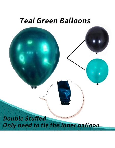 Arco de Globos Isndare Verde Blanco Dorado 91 Piezas