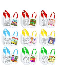 Kacctyen 45 Piezas Bolsas de Colorear Reutilizables para Niños