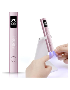 Lámpara de Uñas Inalámbrica AIRSEE Rosa, Secado Rápido UV