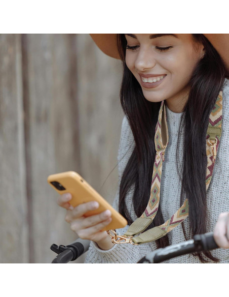 Correa Cruzada Diaclara para Teléfono con Bolsa Verde Oscuro Correa Cruzada Diaclara para Teléfono con Bolsa Verde Oscuro