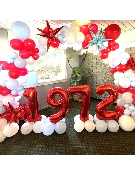 Globo Gigante Número 9 Rojo 101,6 cm para Cumpleaños