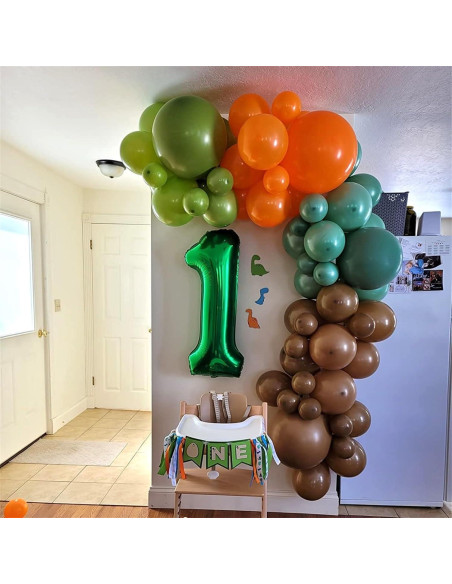 Globo de Número 0 Verde Oscuro 101,6 cm para Fiestas