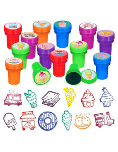 Sellos de Helado Cinrobiye 24 Pcs para Fiestas Infantiles