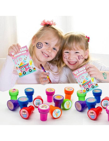 Sellos de Helado Cinrobiye 24 Pcs para Fiestas Infantiles