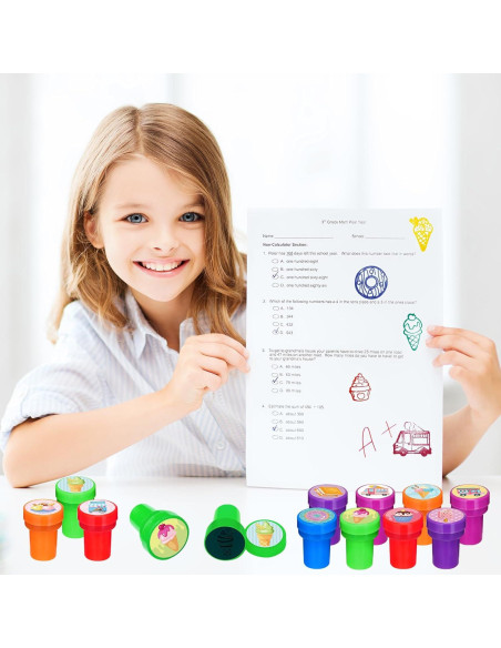 Sellos de Helado Cinrobiye 24 Pcs para Fiestas Infantiles