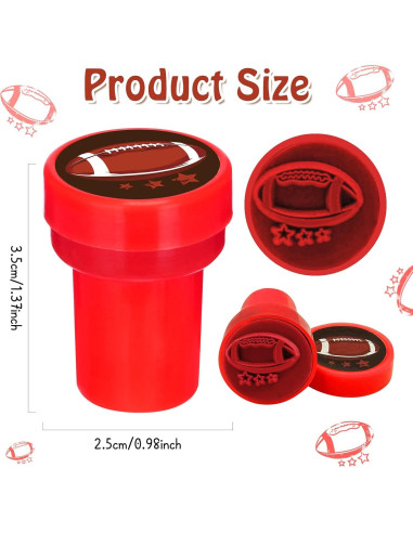 Sellos Temáticos de Deportes Cinrobiye 24 Pcs Pre-Inkados