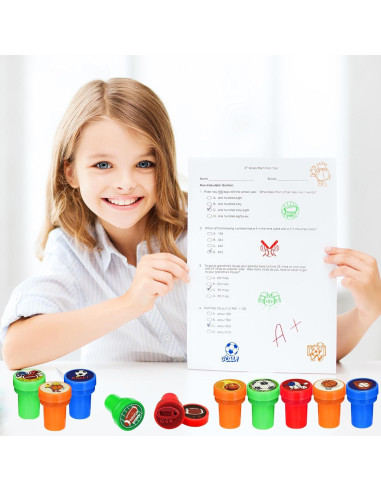 Sellos Temáticos de Deportes Cinrobiye 24 Pcs Pre-Inkados