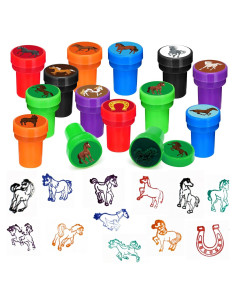 Sellos de Caballo Cinrobiye 24 Pcs para Fiestas y Manualidades
