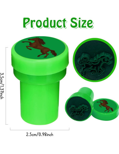 Sellos de Caballo Cinrobiye 24 Pcs para Fiestas y Manualidades