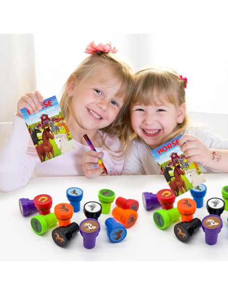 Sellos de Caballo Cinrobiye 24 Pcs para Fiestas y Manualidades