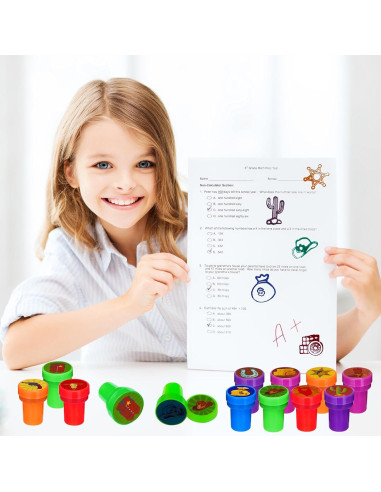 Sellos de Fiesta Vaquero 24 Pcs Cinrobiye para Niños