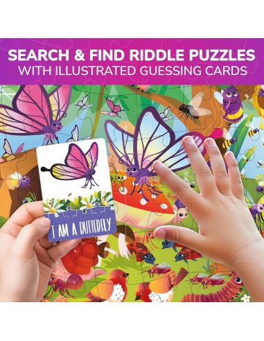 Puzzle Quokka 70 Piezas Insectos para Niños 4 a 8 Años