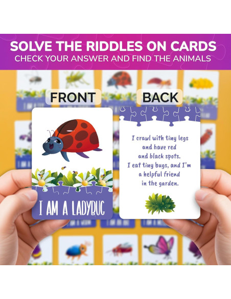 Puzzle Quokka 70 Piezas Insectos para Niños 4 a 8 Años Puzzle Quokka 70 Piezas Insectos para Niños 4 a 8 Años