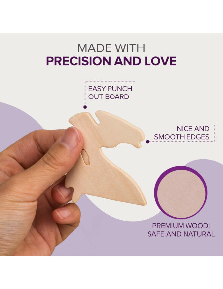 Rompecabezas 3D de Madera Manos Artesanales - 6 Animales