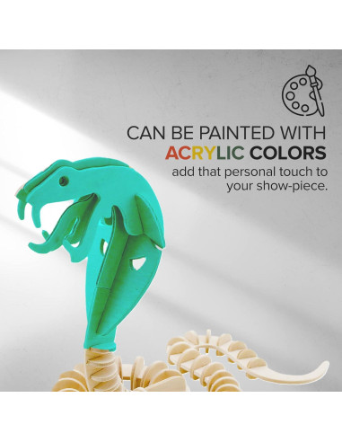 Rompecabezas 3D de Madera Manos Artesanales - 6 Animales