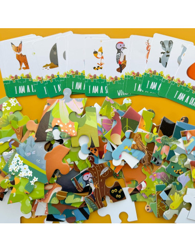 Puzzle Quokka 70 Piezas Bosque para Niños 4 a 8 Años