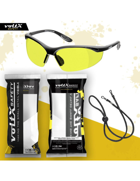 Gafas de Seguridad VoltX Constructor +2.0 Dioptrías Amarillo