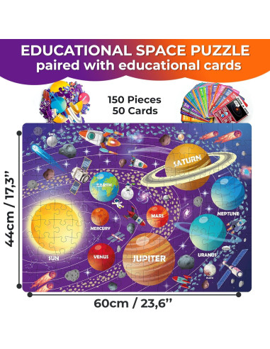 Puzzle Espacial QUOKKA 150 Piezas para Niños 4-10 Años