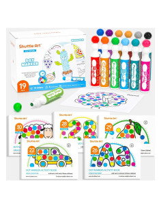 Marcadores de Puntos Shuttle Art 14 Colores + 5 Libros