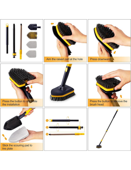 Almohadillas de Limpieza Yocada 3 Piezas Reutilizables Antigrasa