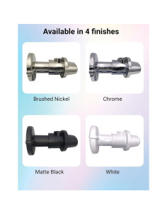 Placa de Escutcheon TapCap para Baño Negro Mate 13.97 cm 2