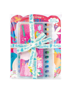 Juego de Colores Borrables La Historia del Cerdito 12 Crayones