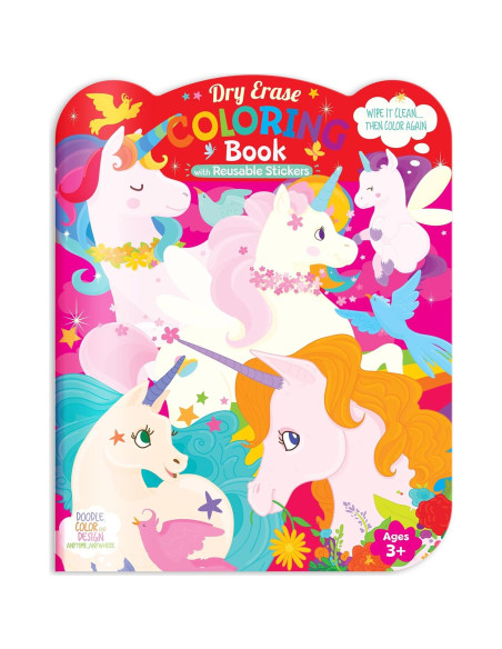 Juego de Colores Borrables La Historia del Cerdito 12 Crayones